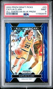 2024 PANINI PRIZM DRAFT PICKS ALL-AMERICAN 23 CAITLIN CLARK BLUE /199 PSA 9 2676 - Picture 1 of 2