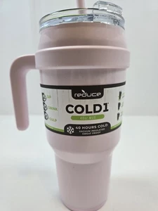 Reduce Cold1 Handle Mug 40 oz Rose Quartz 3 in 1 Lid *NWT* - Picture 1 of 7