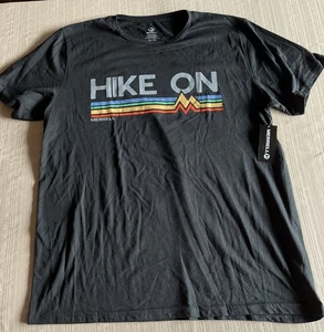 Merrell Graphic T-Shirt Men’s 2XL Poly/Cotton Short Sleeve Hike On Black NWT - Picture 1 of 5