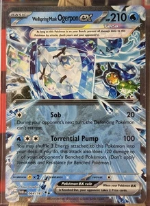 Pokémon Wellspring Mask Ogerpon ex 064/167 TWM Twilight Masquerade NM - Picture 1 of 10