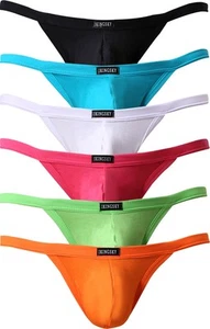 Sexy bolsa modal para hombre tanga de tiro bajo ropa interior (grande, (paquete de 6) - Imagen 1 de 7