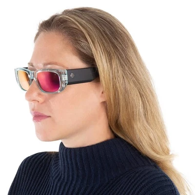 Gafas de sol unisex rectangulares con espejo Spectra púrpura gris feliz Spy GENRE Foto 1 de 4