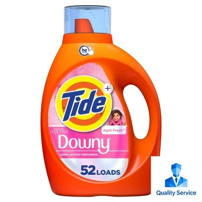 Detergente para Lavandería Tide Ultra Downy April Fresh HE Jabón Líquido para Lavandería Tamaño 73oz Foto 1 de 4