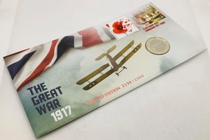 2017 PNC- THE GREAT WAR 1917 - £2 COIN LTD ED #772/2500 - Picture 1 of 5
