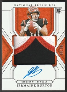 2024 Panini National Treasures Rookie Patch Autograph Jermaine Burton RC Auto - Picture 1 of 2