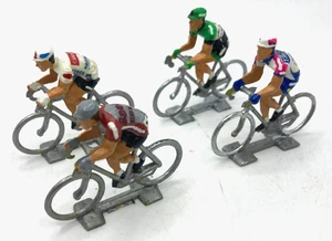 44409 COFALU / PLASTIQUE / TOUR DE FRANCE /LOT 4 CYCLISTES EQUIPES DIVERSES 1/32 - Picture 1 of 2