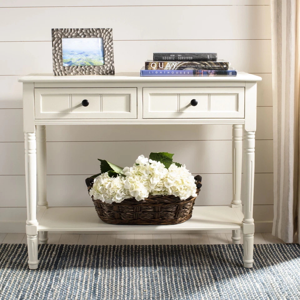 Safavieh AMH5710C Distressed Cream Samantha Console Amh5710