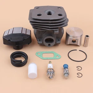 47mm Nikasil Cylinder Piston Kit For Husqvarna 357XP 359 357 XP Air Fuel Filter - Foto 1 di 6