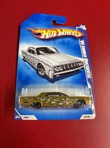 Hot Wheels ‘64 Lincoln Continental - Gold w/ Gray Car Card - Rebel Rides 2009 O - Picture 1 of 3