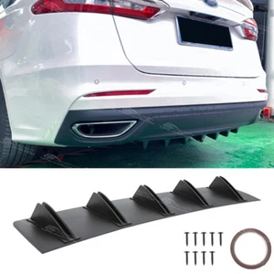 For Ford Fusion SE 2010-2020 Rear Bumper Diffuser Splitter Spoiler 10-Fins Kit - Foto 1 di 8