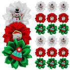 30 Christmas Dog Hair Ties Xmas Flower Band Cat Bows Pet Accessories-