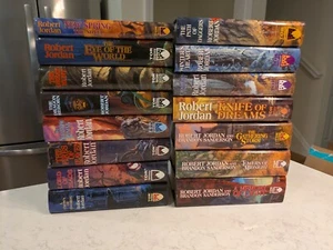 Wheel of Time Series by Robert Jordan - Complete 15 Book Hardcover Set - NICE! - Picture 1 of 16