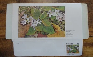 FLOWER OF NOVA SCOTIA MAYFLOWER 15c CANADIAN AEROGRAM - UNUSED - Picture 1 of 4