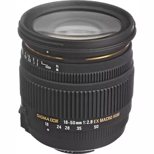 SIGMA 18-50mm f/2.8 EX DC MACRO LENS FOR NIKON -WITH 72 mm UV AND CPL FILTERS - Picture 1 of 3
