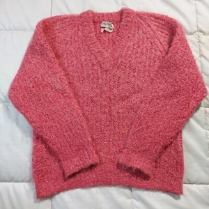 Damenpullover Medium Astrakan Original Made In Italy Rosa Vintage Ganz Wolle - Bild 1 von 5