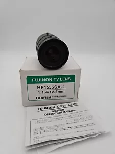 Fujinon High-Performance HF12.5SA-1 12.5mm 5MP C-Mount Lens for 2/3" Sensors, - Picture 1 of 6