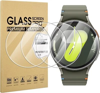 Screen Protector For Samsung Galaxy Watch 8/7/6/5/4/3/FE Classic Glass 40 44MM - Image 1 of 4