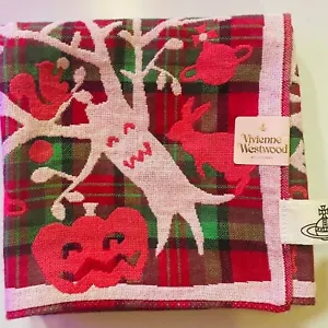 Vivienne Westwood Handkerchief/Scarf - 39.5cm - Halloween Trees - Reversible Red - Picture 1 of 5