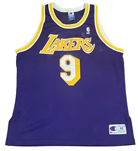 Champion Nick Van Exel Los Angeles LA Lakers Lila Gold Authentic Trikot 48 Vintage - Bild 1 von 6