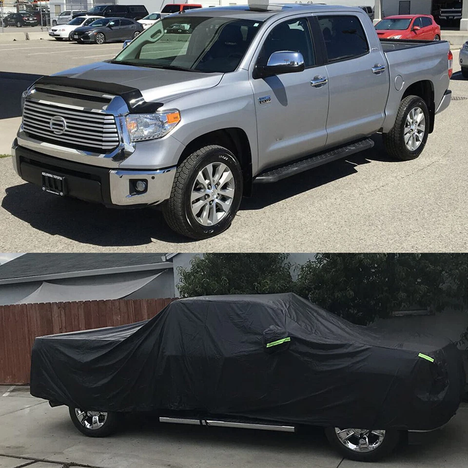 190T 6.1M Cubierta Coche Lluvia Polvo Protección UV para Toyota Tacoma 2005-2021 Foto 1 de 4