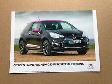 2014 Citroen DS3 'Pink' Special Edition Press Photograph