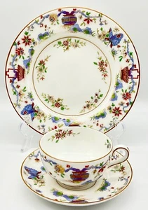 ANTIQUE 1891 ROYAL WORCESTER PEKIN TRIO: PLATE, CUP & SAUCER, EXCELLENT COND - Picture 1 of 16