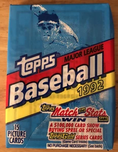 1992 Topps Wax Pack Brian McRae Royals (Top) Orel Hershiser Dodgers (Back) - Picture 1 of 2