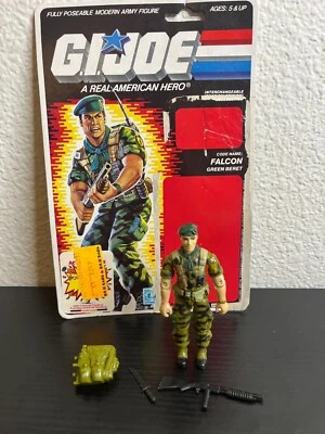 G.I.Joe Cobra 1987 Lt Falcon casi completo con tarjetero completo ¡SIN ANTENA!! Foto 1 de 4