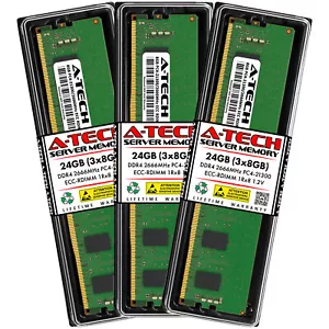 24GB 3x 8GB PC4-2666 RDIMM Supermicro 1029U-TN12RV-NEBS Memory RAM - Picture 1 of 6