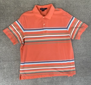 Daniel Cremieux Men's Polo Shirt Size Large Short Sleeve MultiColor Striped Golf - Picture 1 of 8