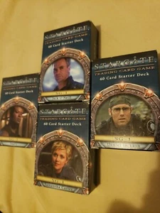 STARGATE TCG STAR GATE Starter DECK Lot Collection Trading Card Game CCG SG-1 - Picture 1 of 10