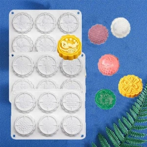 Silicone 6 Holes Mooncake Mold Chinese Style Mung Bean Mold for Home - Picture 1 of 15