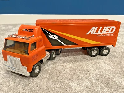ERTL Allied International Semi-Trailer Pressed Steel 18 Wheeler Tractor Trailer - Image 1 of 3