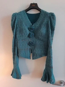 Women Blue Knit With Bra - Picture 1 of 6