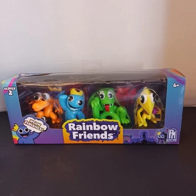 Paquete de 4 figuras de neón de coleccionista Rainbow Friends serie 2 Foto 1 de 4