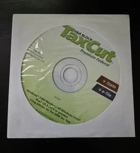 2008 H&R Block TaxCut ~Tax Software ~Filing edition for 2008 tax year - Picture 1 of 1