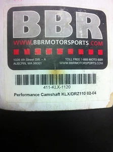 BBR PERF CAMSHAFT KLX110/L 411-KLX-1121 2002- 2005 - Picture 1 of 1