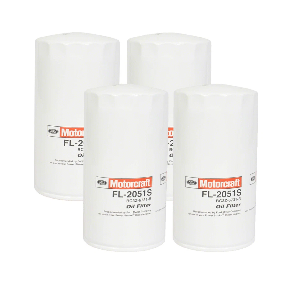 Juego de 4 filtros de aceite de motor Motorcraft OEM para Ford F-250 F-350 Super Duty Foto 1 de 1