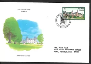BELGIUM 1987 FIRST DAY COVER, CASTLES, OCTOBER 17 - Picture 1 of 1
