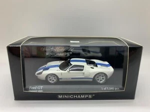 MINICHAMPS FORD GT 2004 DIAMOND WHITE LTD TO 5040 400 082320 1/43 - Picture 1 of 1