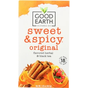 Good Earth Original Herbal & Black Tea Sweet & Spicy 18 Bags - Picture 1 of 1