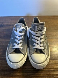 Converse Chuck Taylor All Star NIETEN Low Top Sneaker grau weiß Größe 7 - Bild 1 von 7