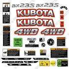 Convient kit d'autocollants tracteur Kubota BX23S - 7 ANS EXTÉRIEUR VINYLE 3 M !