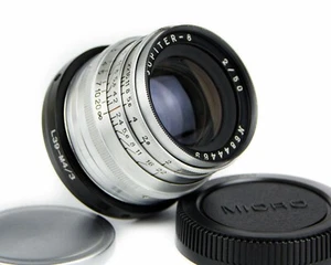 JUPITER - 8 Soviet Lens (2/50) Copy Sonnar Mount M39 - MICRO M4/3 Olympus - Picture 1 of 10