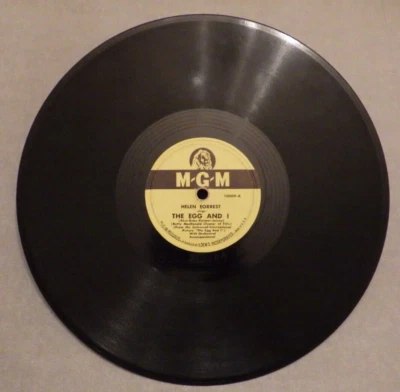 Helen Forrest THE EGG AND I/WHO CARES WHAT PEOPLE SAY MGM 10009 - Image 1 of 2