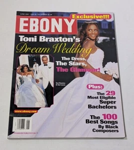 Ebony Magazine - June 2001 - Toni Braxton's Dream Wedding - Black Composers - Picture 1 of 3
