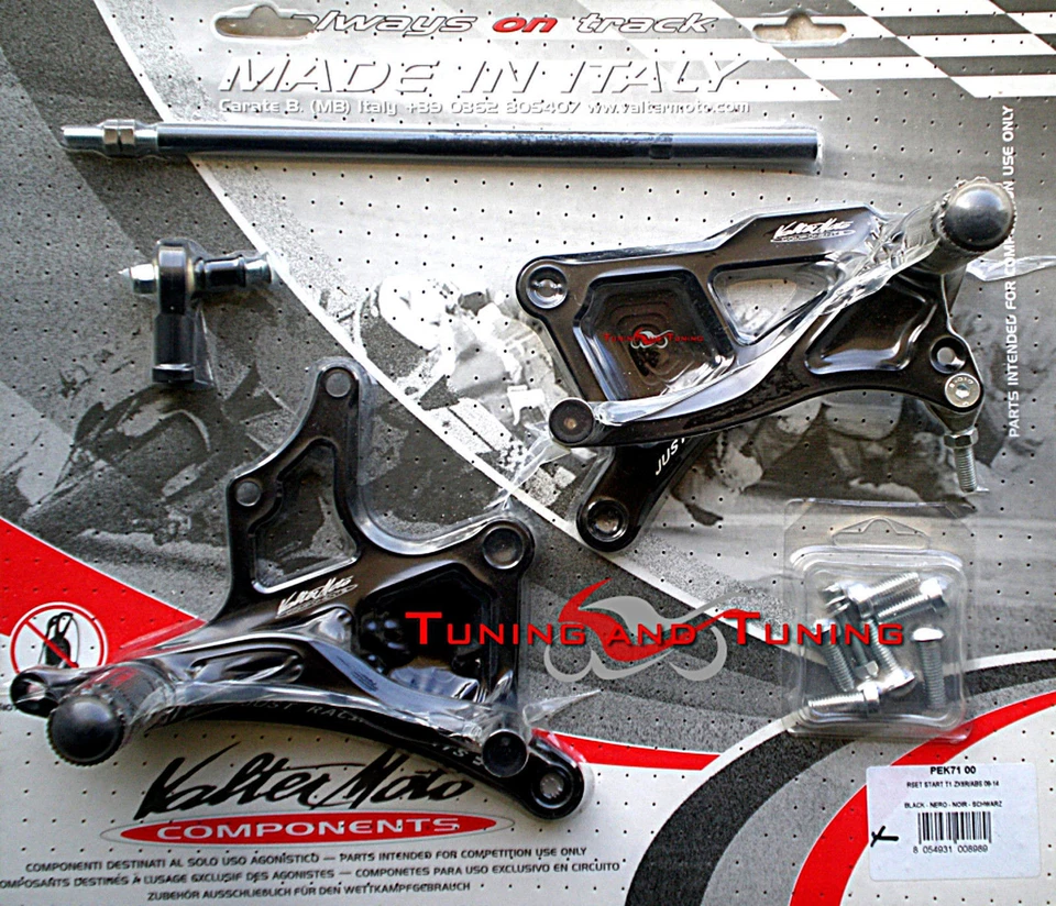 COMMANDES RECULEES VALTERMOTO T. 1  POUR KAWASAKI ZX-6R 600 2013-2014-2015 PEK71 - Photo 1/1