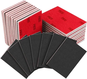 20PCS 3 X 4 Inch 800 Grit Sanding Sponge, Ultra Fine Sanding Sponges Pads, Soft - Picture 1 of 12