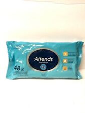 4 Packs 48 ct ea  Attends Washcloths UnScented Wet Wipes  7.8 x 11.8   FREE SHIP