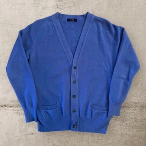 Y's Yohji Yamamoto Wool Cardigan Blue Purple Made In Japan Size Medium - Picture 1 of 7